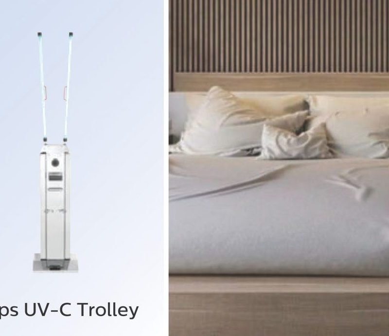 Giải pháp khử trùng Khách sạn Nhà hàng Resort - Đèn UVC diệt khuẩn Philips Trolley