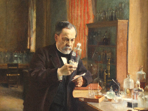 Louis Pasteur trong phòng làm việc - Tranh_Edelfeldt