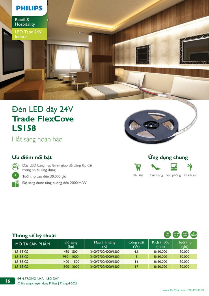 Catalogue-Den-LED-Philips-DaiThuCom-2021-Den-Led-Day-24V-Trade-Flex-Cove-LS158-G2-Page16