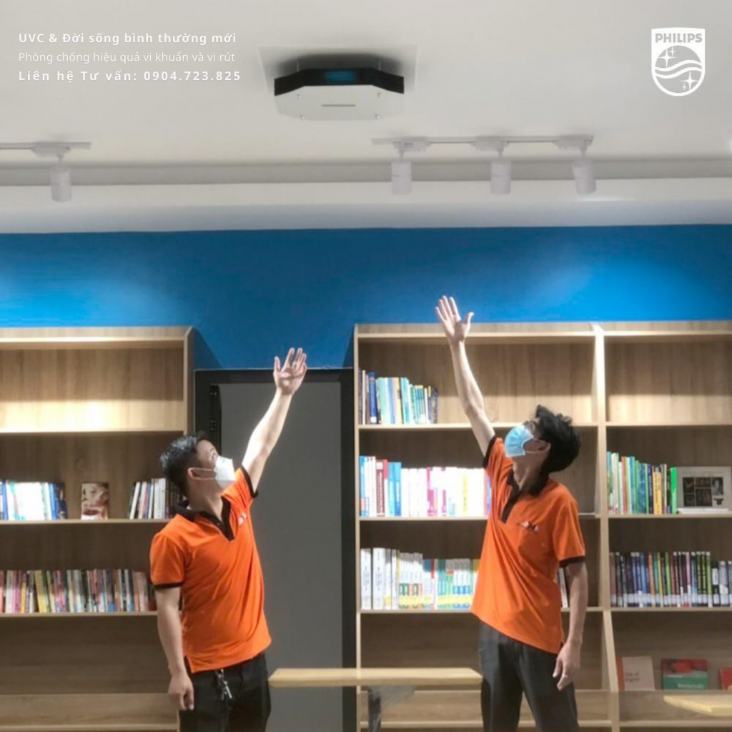 Giải pháp khử trùng không khí Philips UVC Upper Air trần cao thích ứng an toàn trạng thái bình thường mới